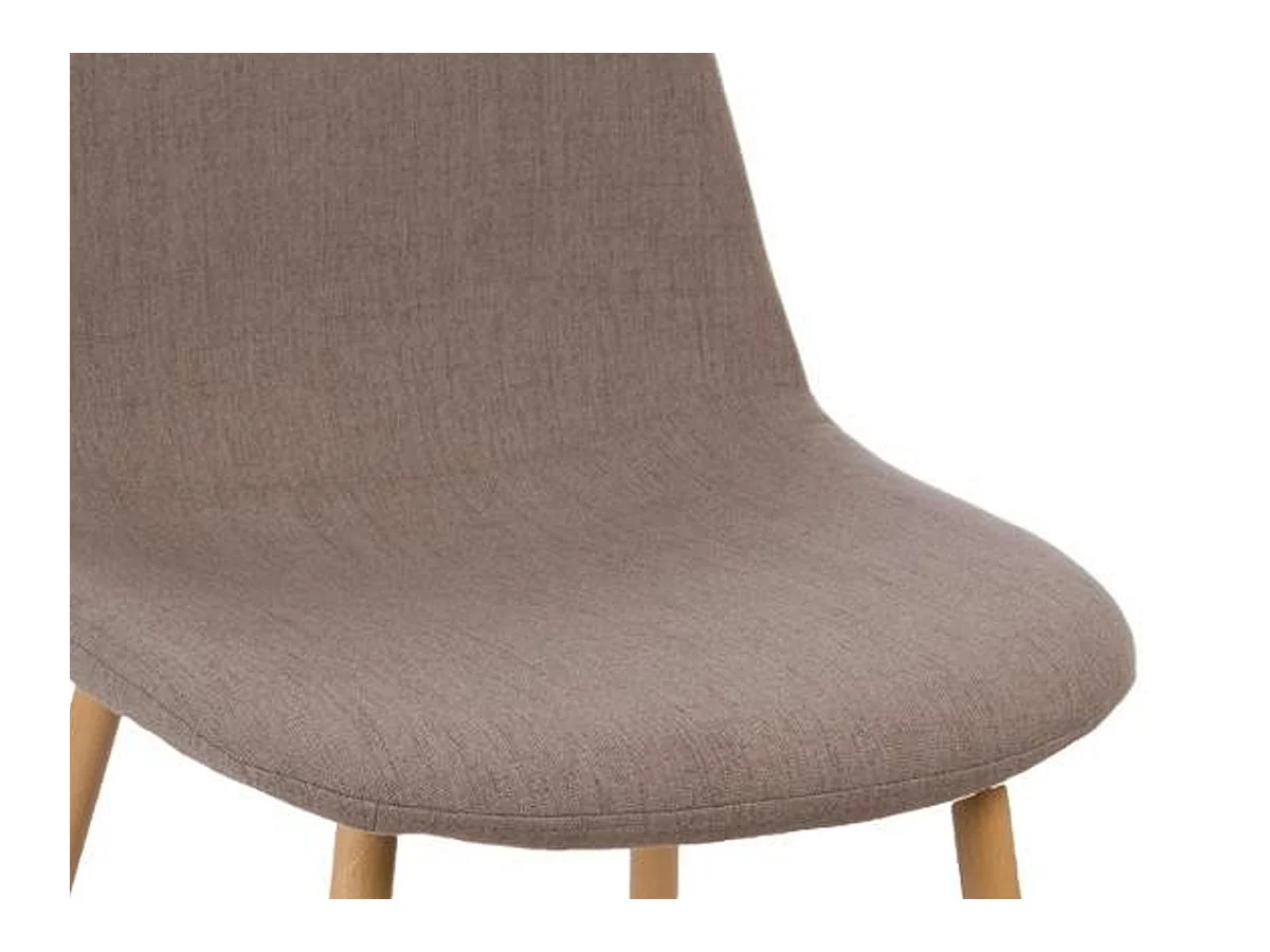 Lot de 4 Chaises Design "Roka" 85cm Taupe