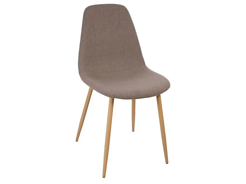 Lot de 4 Chaises Design "Roka" 85cm Taupe