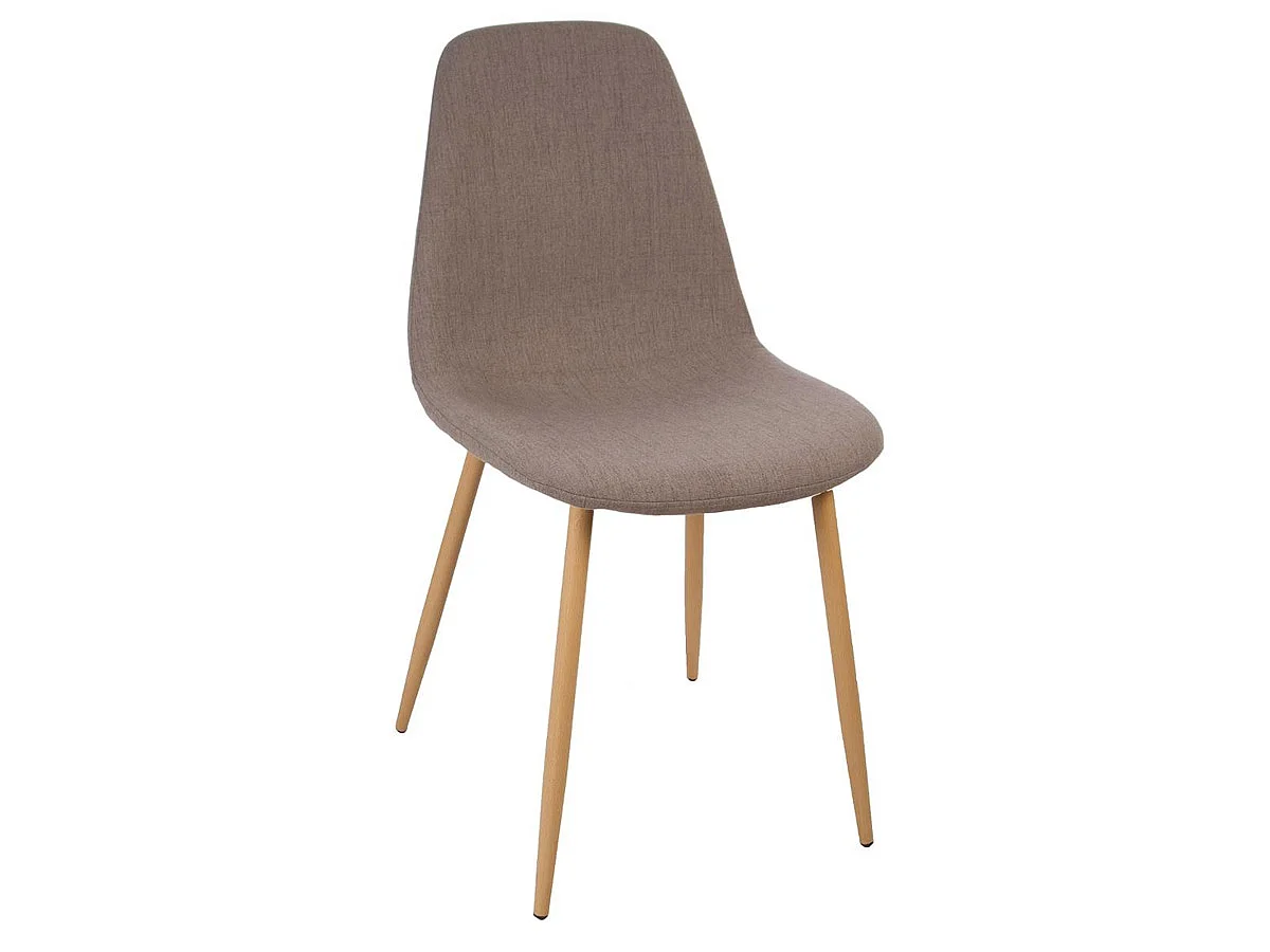 Lot de 4 Chaises Design "Roka" 85cm Taupe