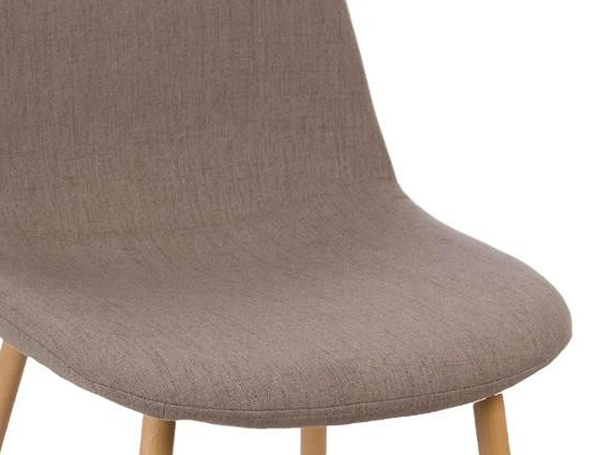 Lot de 4 Chaises Design "Roka" 85cm Taupe