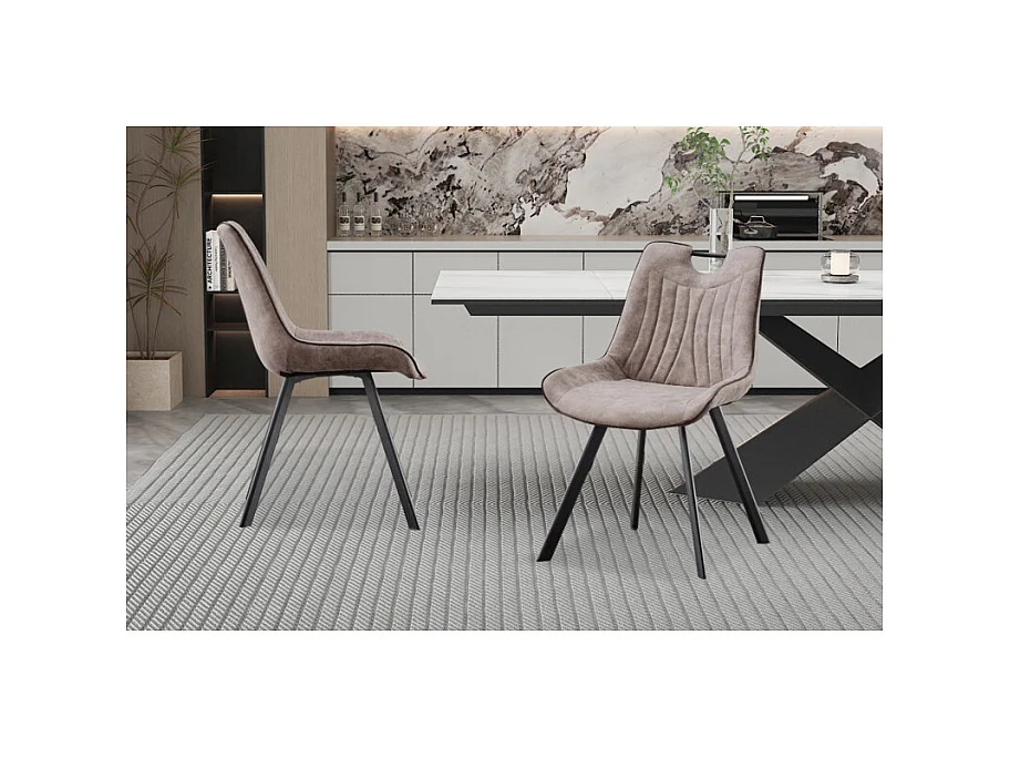 Chaise Pablo avec poignée gris clair