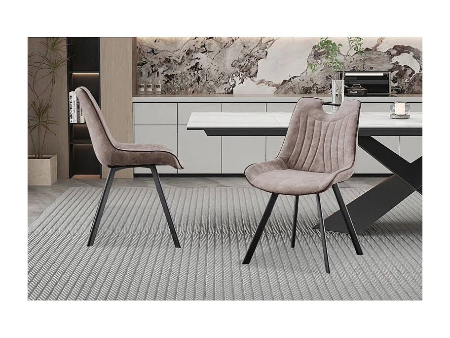 Chaise Pablo avec poignée gris clair