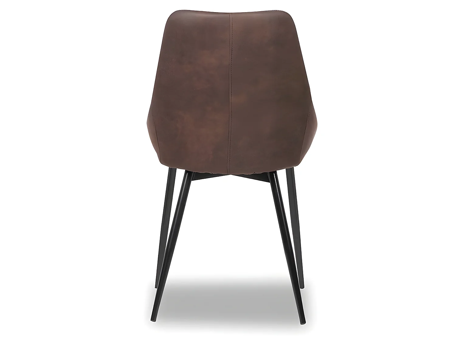 Chaise Mirano coloris brun acier microfibre