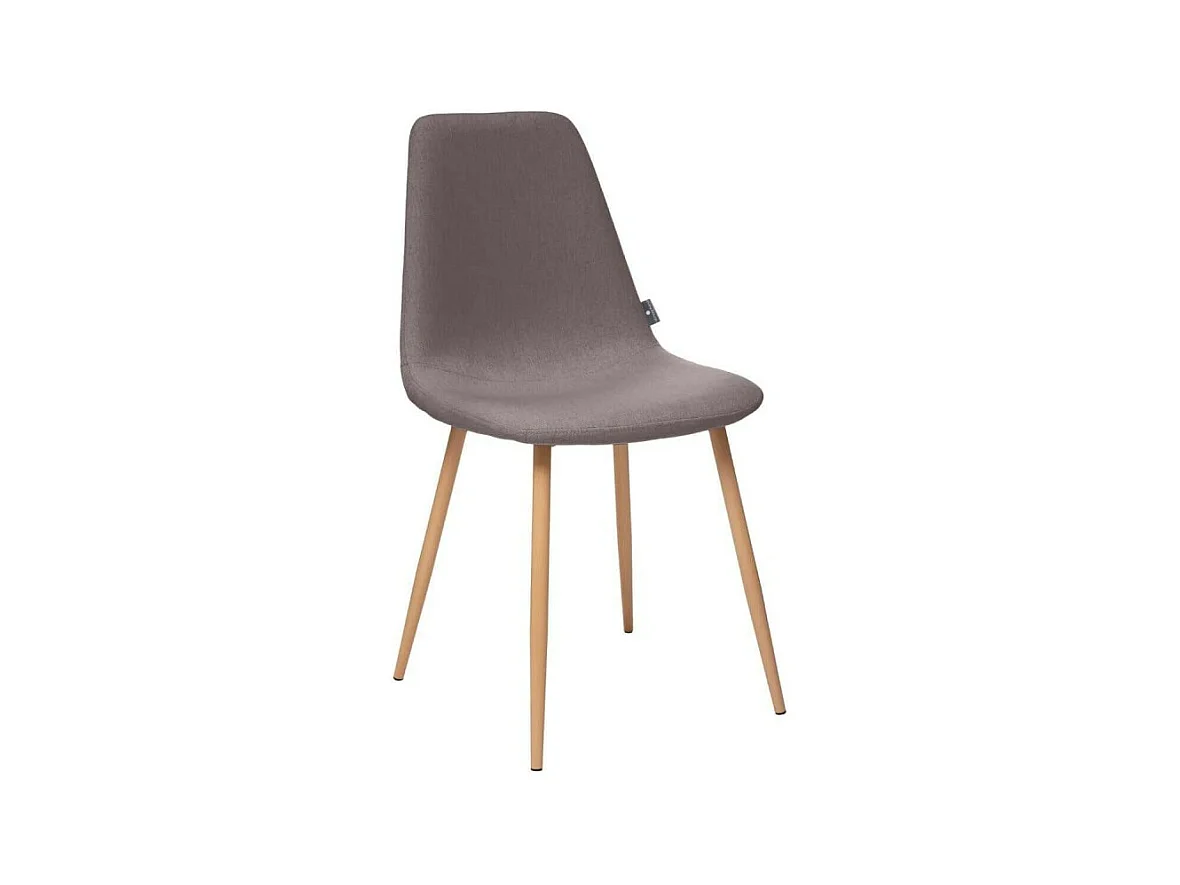 Lot de 4 Chaises Design "Roka" 85cm Gris Clair