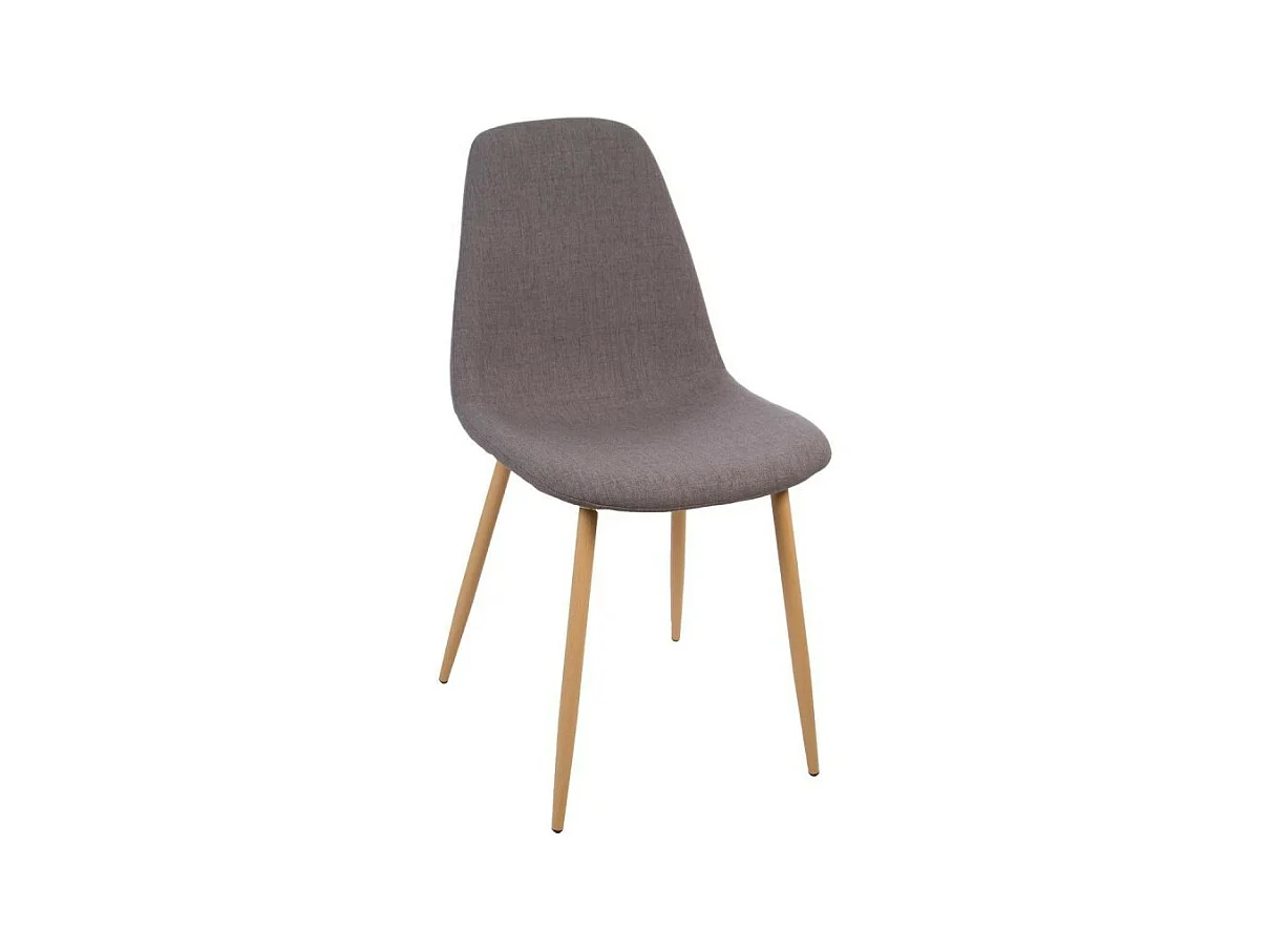 Lot de 4 Chaises Design "Roka" 85cm Gris Clair