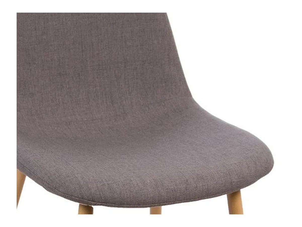 Lot de 4 Chaises Design "Roka" 85cm Gris Clair