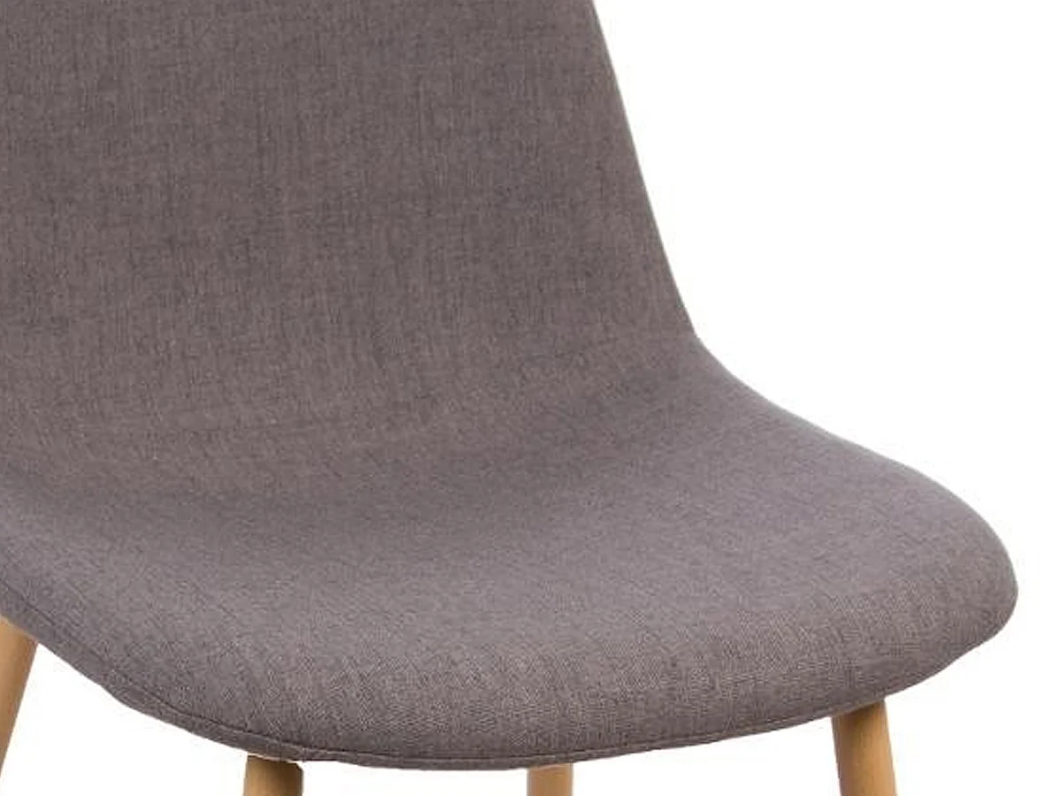 Lot de 4 Chaises Design "Roka" 85cm Gris Clair