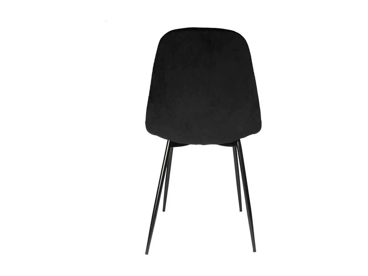 Lot de 4 Chaises Velours "Giulia" 85cm Noir