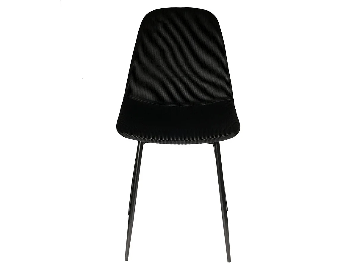 Lot de 4 Chaises Velours "Giulia" 85cm Noir