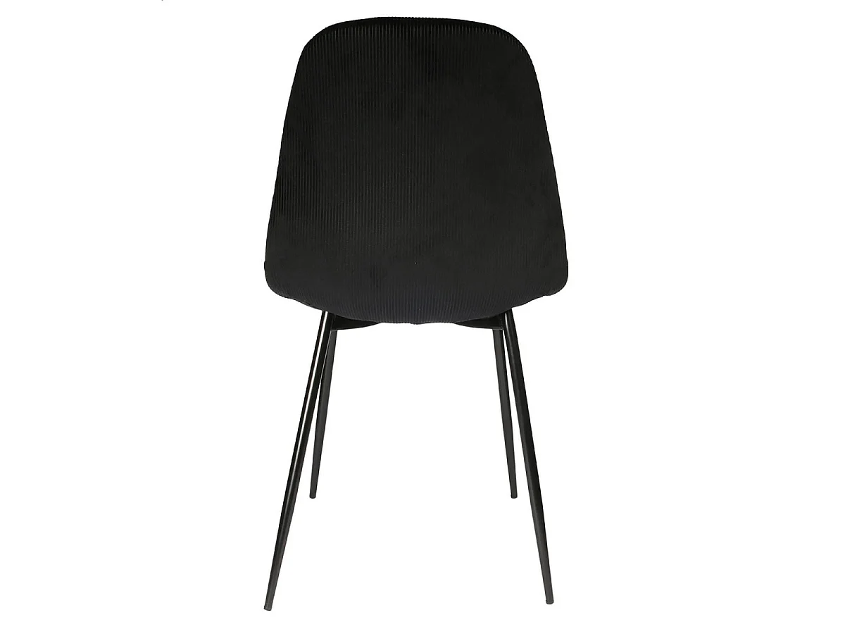 Lot de 4 Chaises Velours "Giulia" 85cm Noir