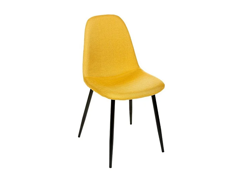 Lot de 4 Chaises Design "Nokas" 85cm Jaune