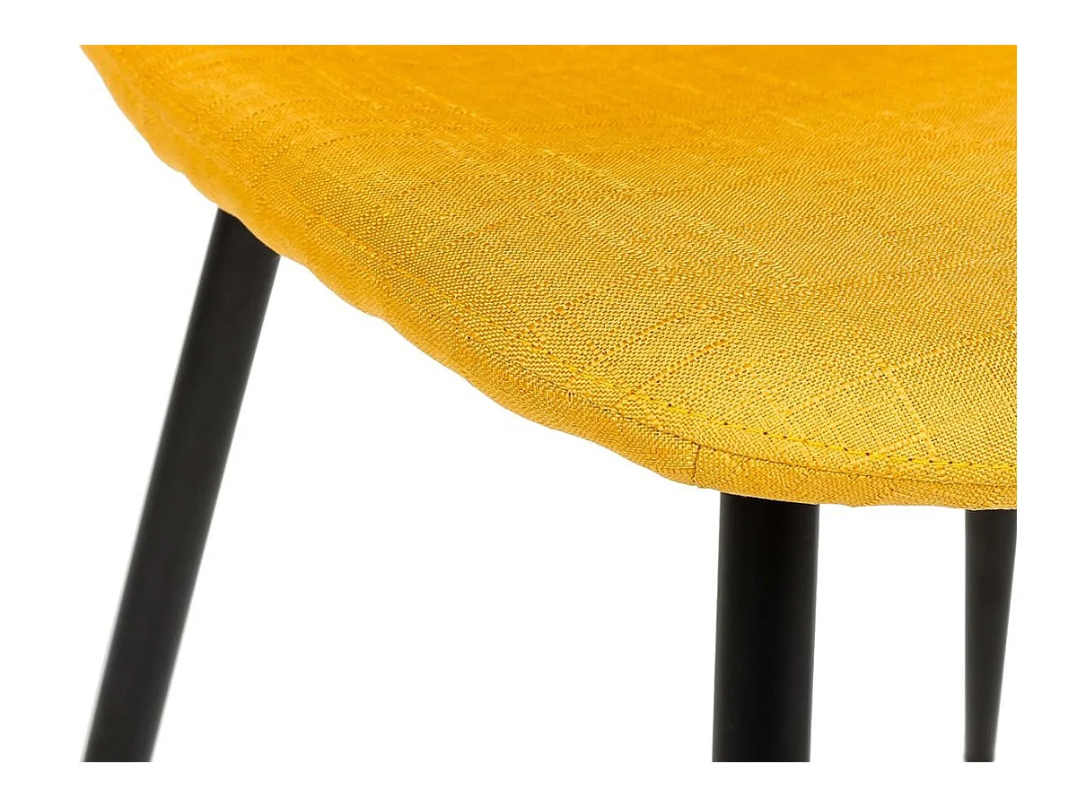 Lot de 4 Chaises Design "Nokas" 85cm Jaune
