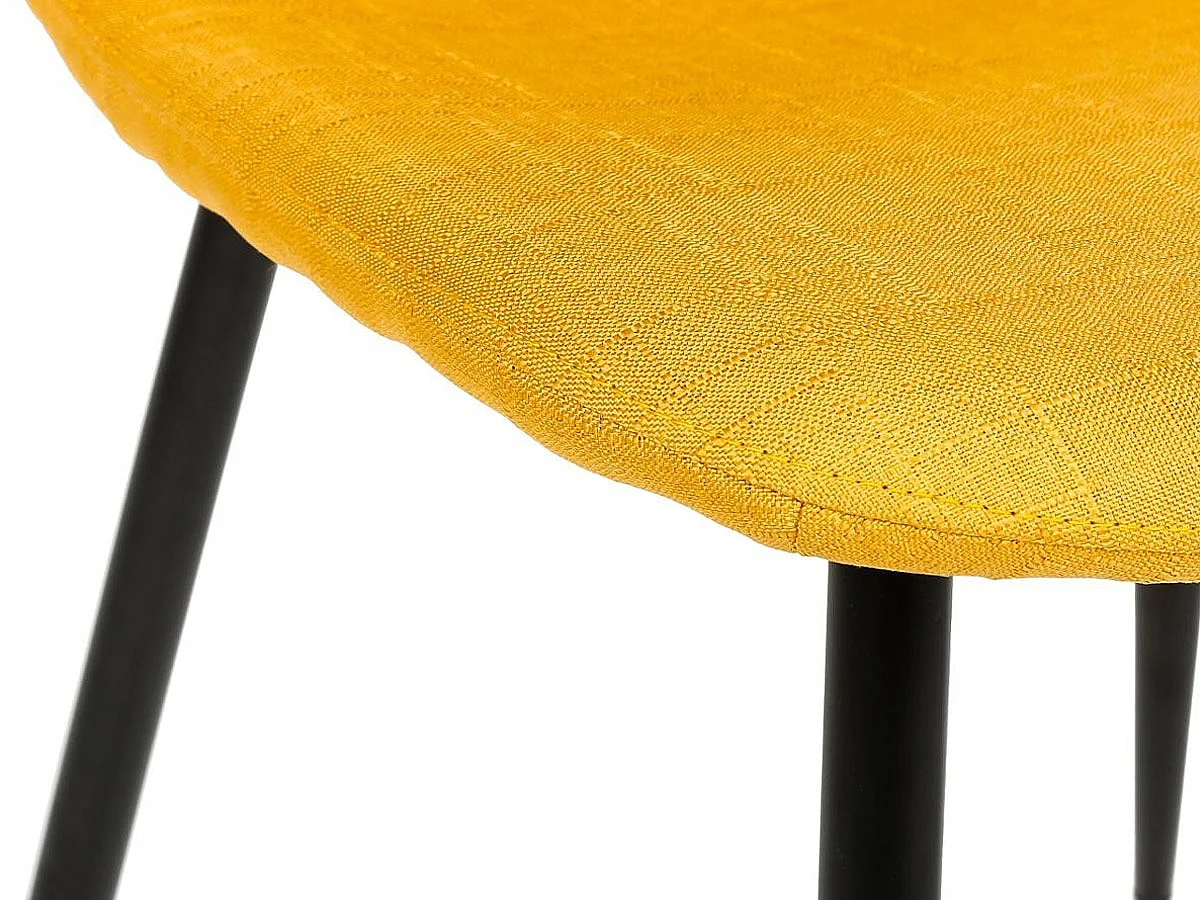 Lot de 4 Chaises Design "Nokas" 85cm Jaune