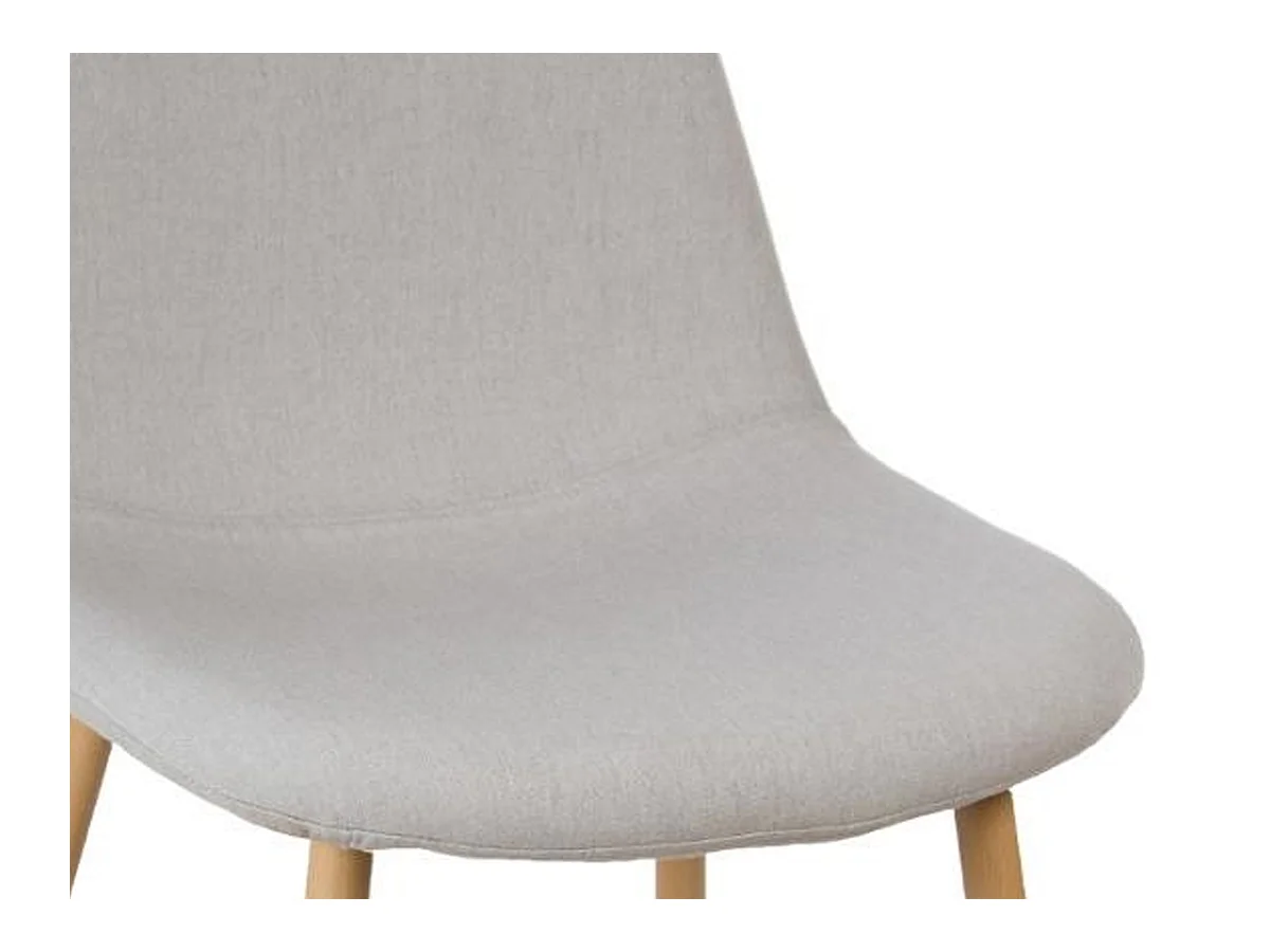 Lot de 4 Chaises Design "Roka" 85cm Gris Clair