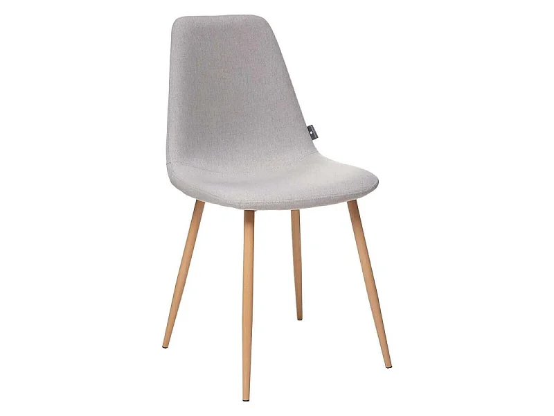 Lot de 4 Chaises Design "Roka" 85cm Gris Clair