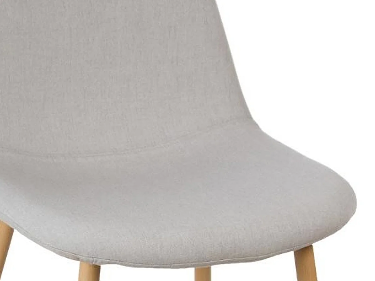 Lot de 4 Chaises Design "Roka" 85cm Gris Clair