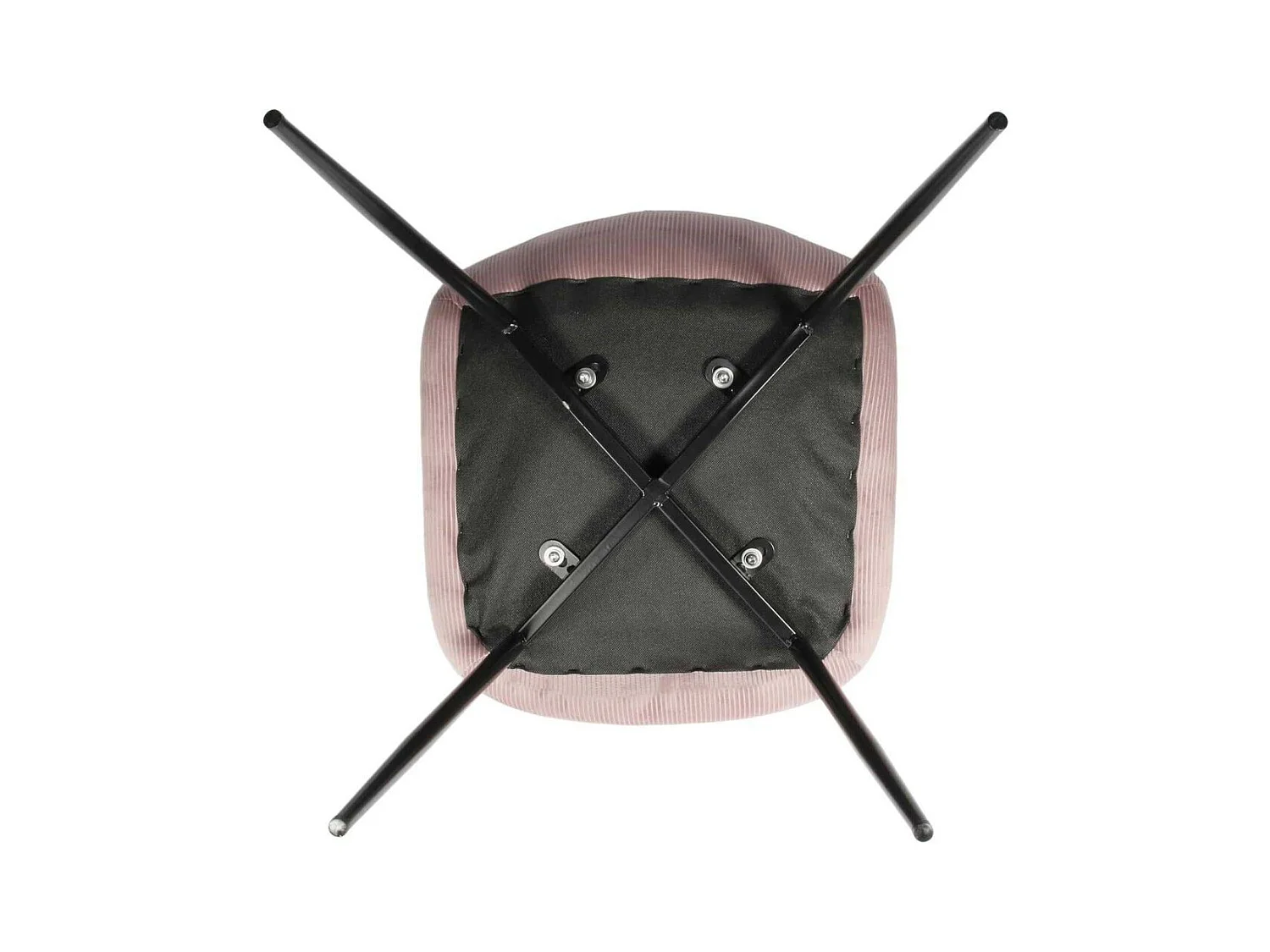 Chaise Velours Cotele Giulia Rose - Lot De 4 Rose