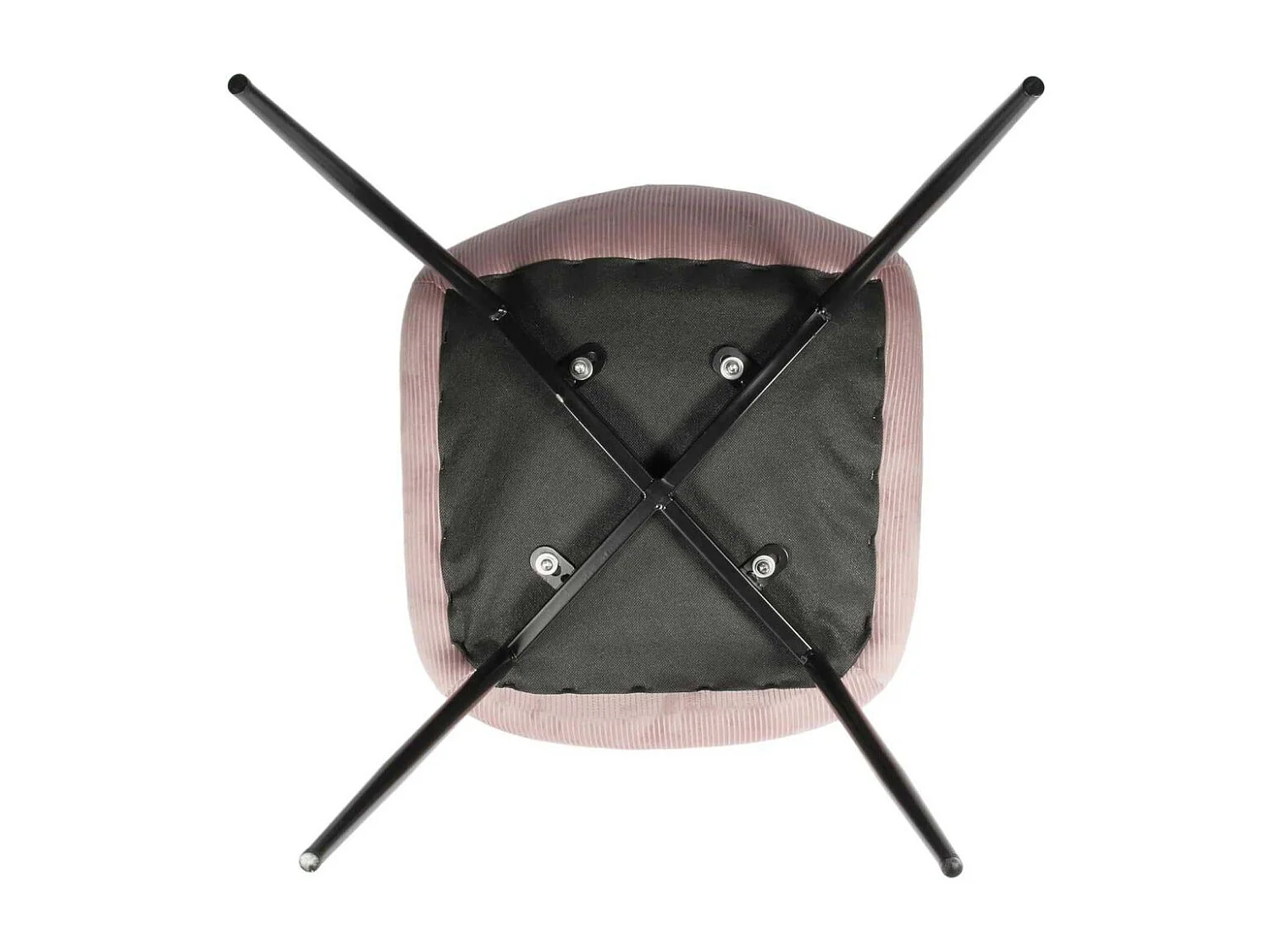 Chaise Velours Cotele Giulia Rose - Lot De 4 Rose