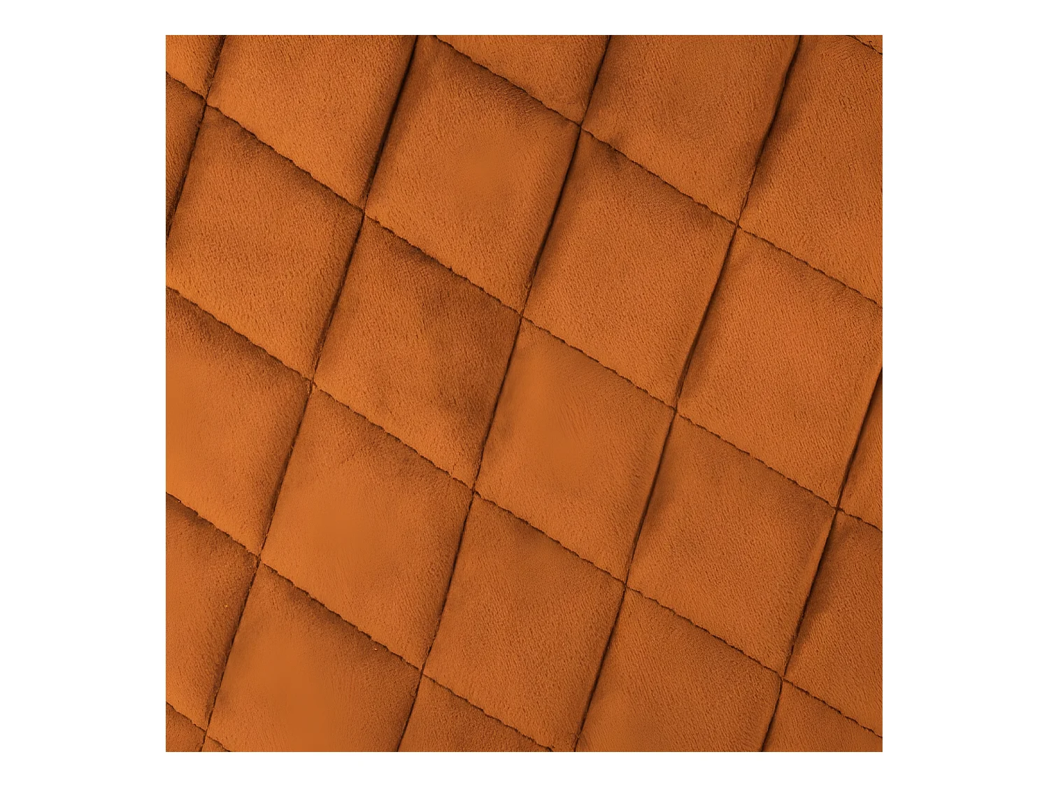 Chaise Fauteuil de table en Velours Ambre et pieds en métal noir