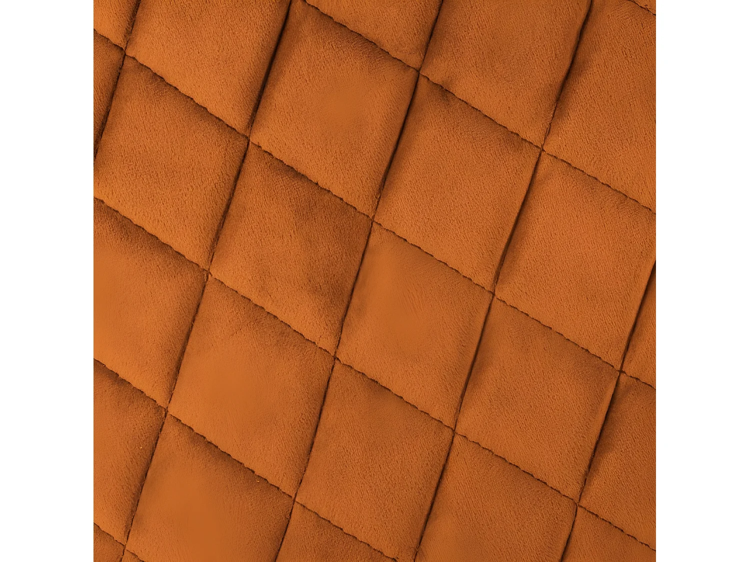 Chaise Fauteuil de table en Velours Ambre et pieds en métal noir