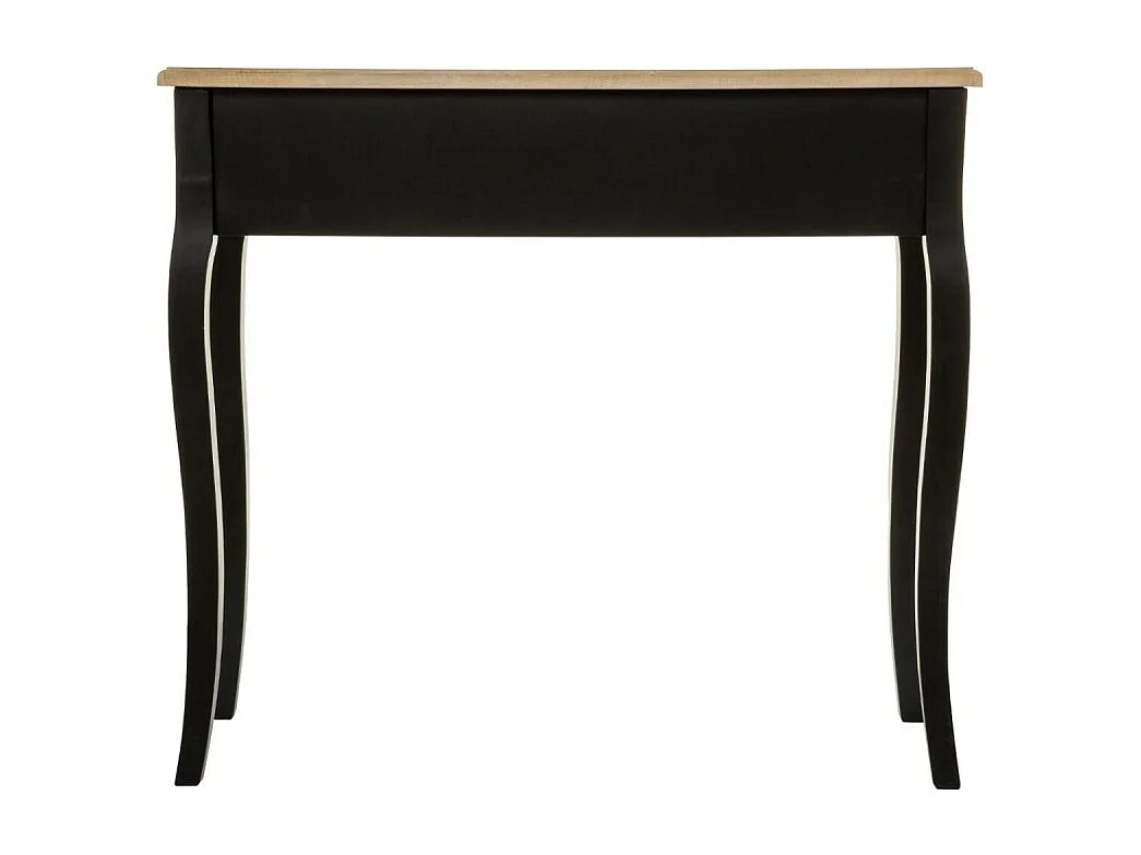 Console 2 Tiroirs Vintage "Chrysa" 86cm Noir