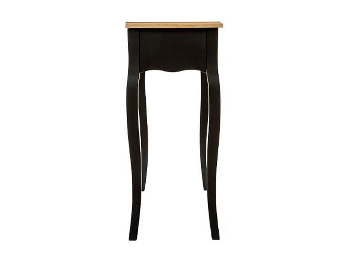 Console 2 Tiroirs Vintage "Chrysa" 86cm Noir