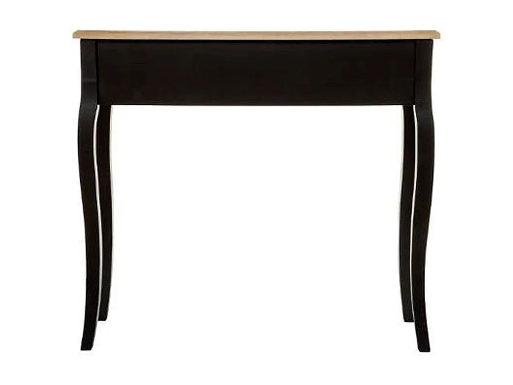 Console 2 Tiroirs Vintage "Chrysa" 86cm Noir