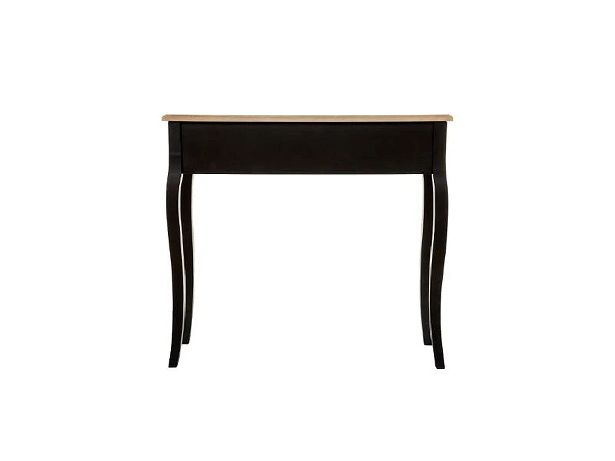 Console 2 Tiroirs Vintage "Chrysa" 86cm Noir