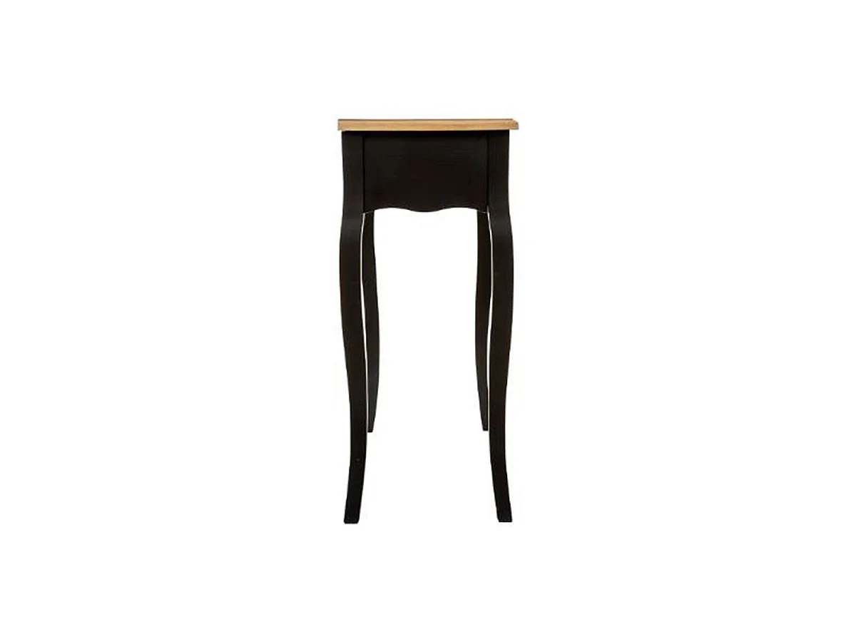 Console 2 Tiroirs Vintage "Chrysa" 86cm Noir