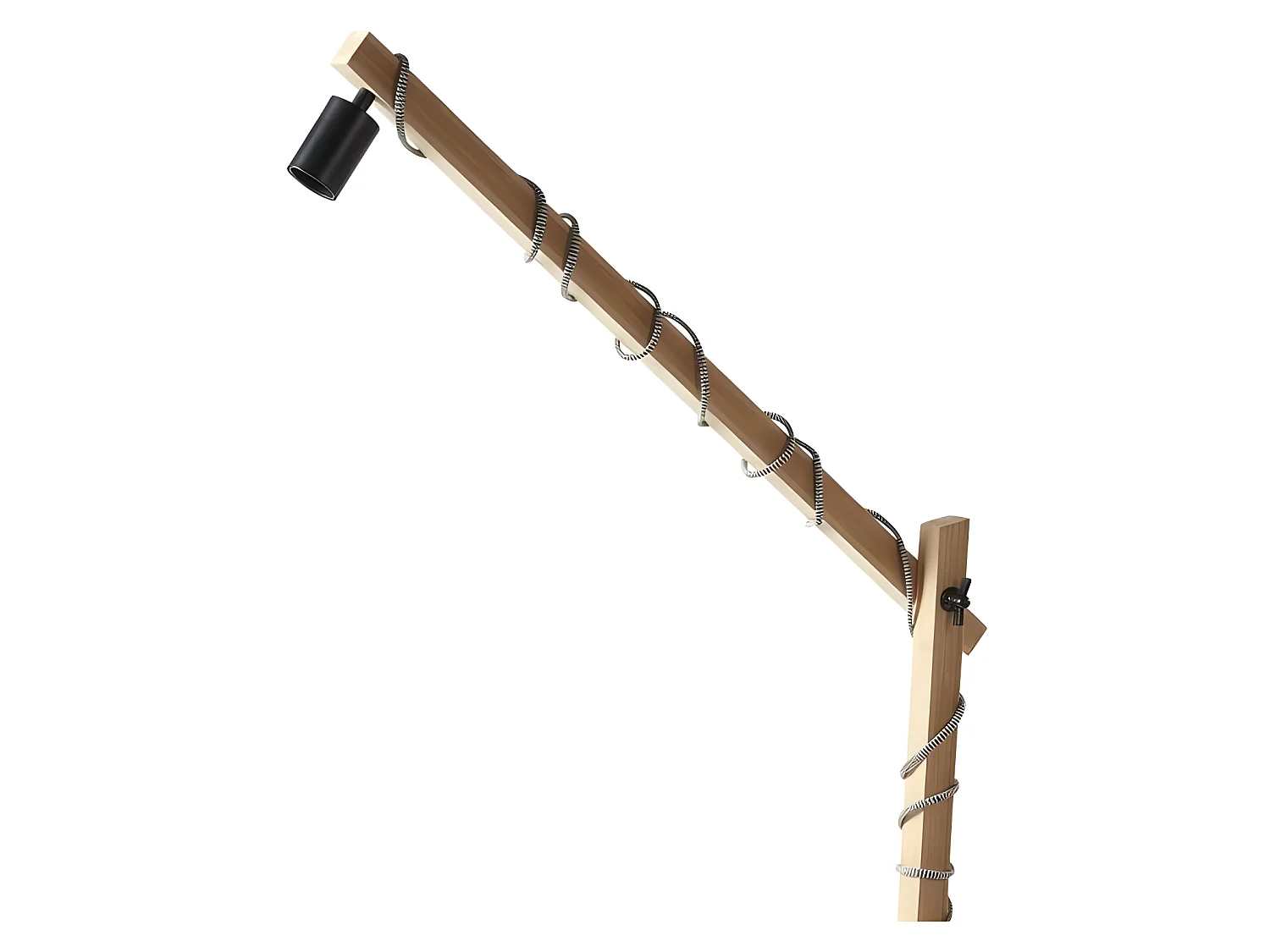 Lampadaire articulé cordon enroulé Ostaria