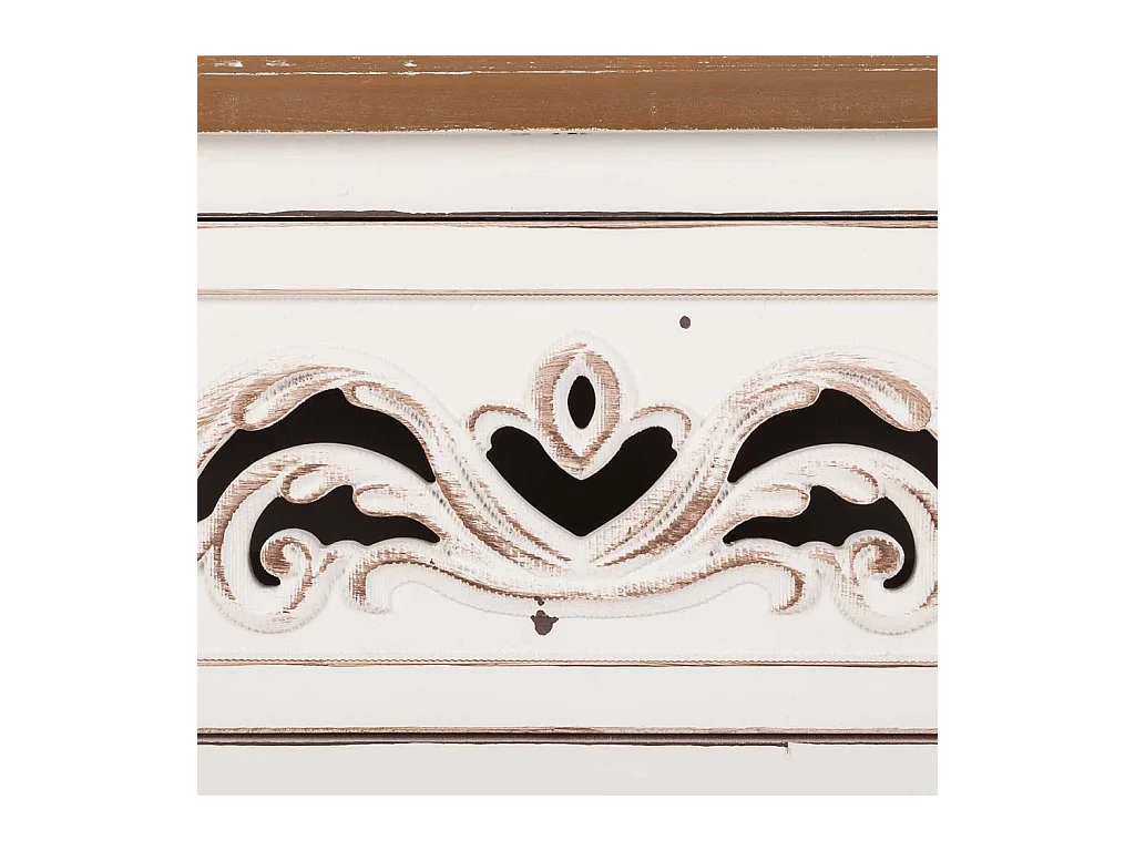 Comodino in legno bianco 48x38x62