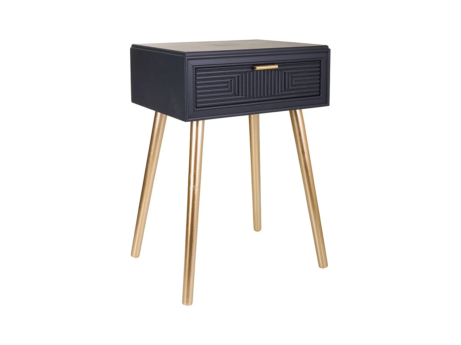 Tavolo in legno grigio scuro 47x39x67h