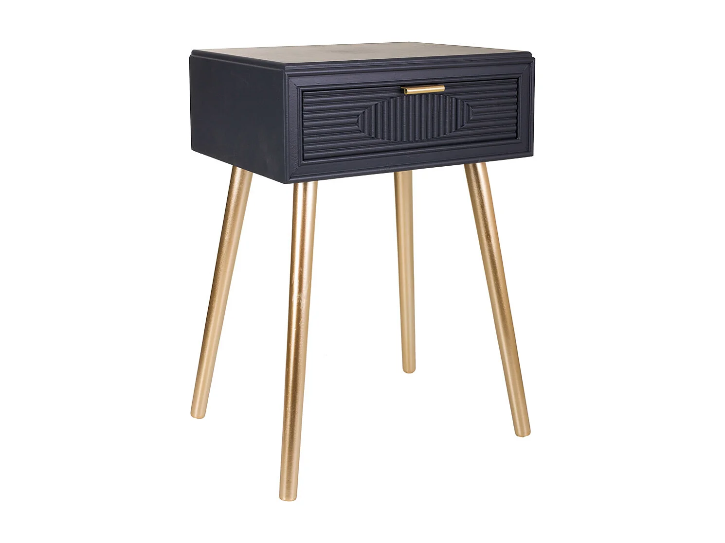 Tavolo in legno grigio scuro 47x39x67h