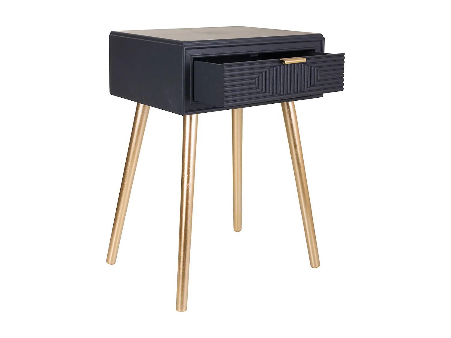 Tavolo in legno grigio scuro 47x39x67h