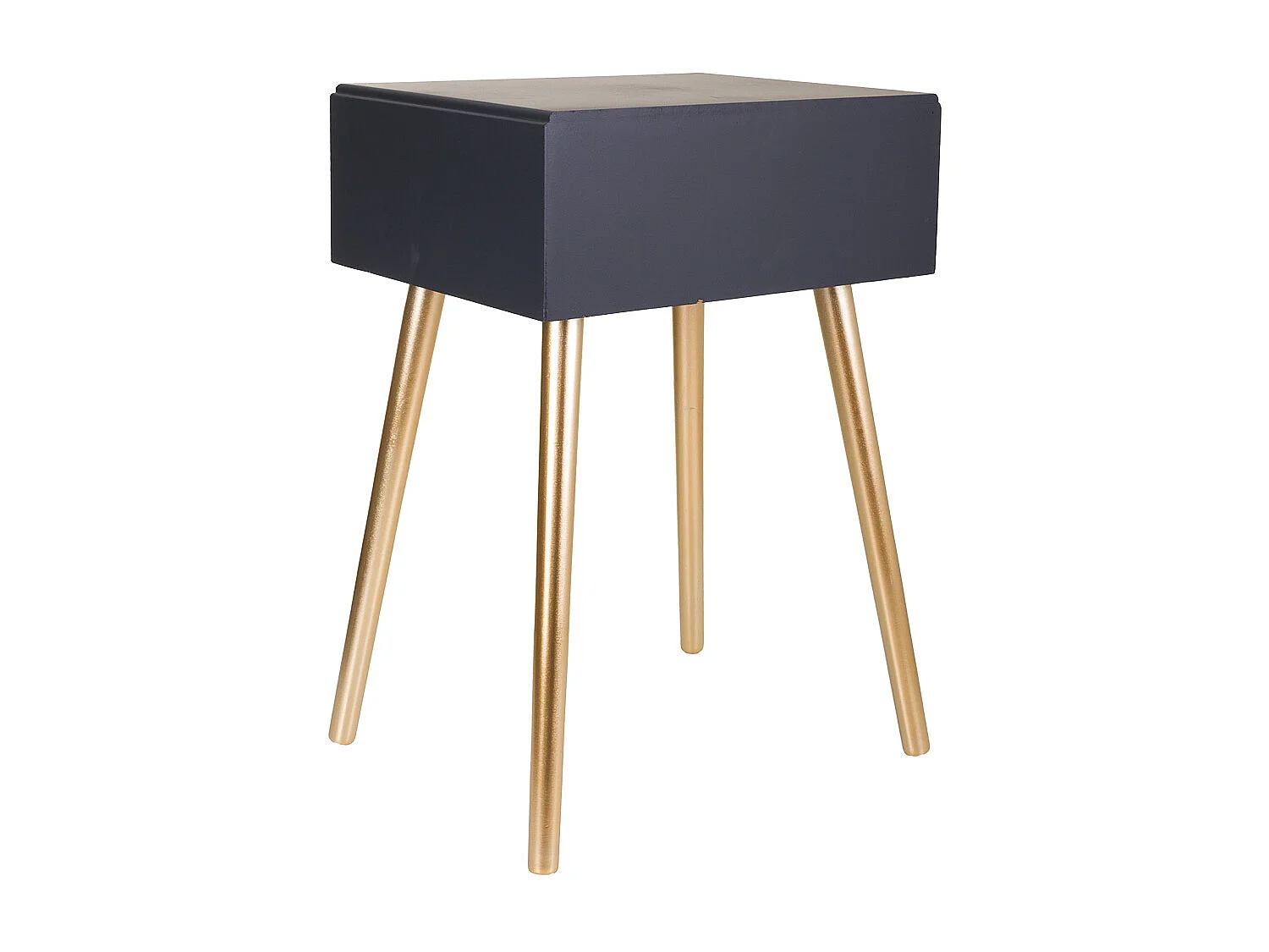 Tavolo in legno grigio scuro 47x39x67h