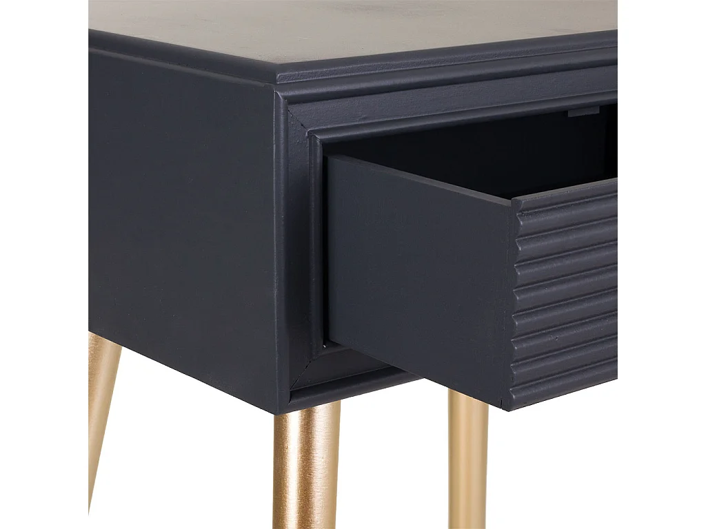 Tavolo in legno grigio scuro 47x39x67h