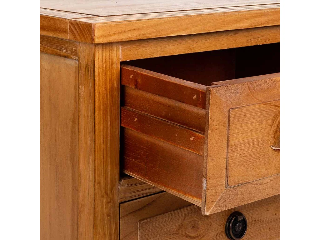 Brauner Nachttisch aus Holz 47x37x62