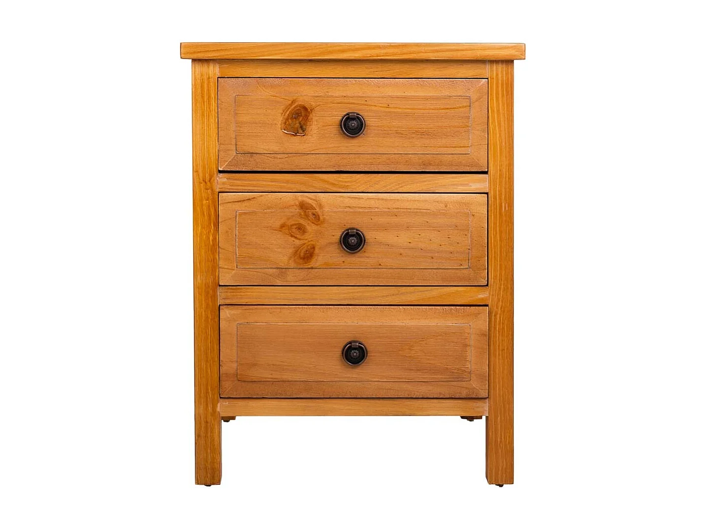 Mesita de madera marrón 47x37x62