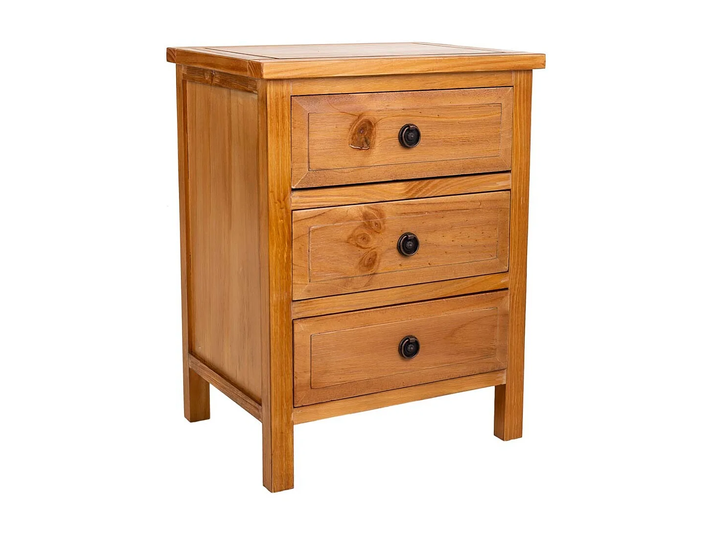 Mesita de madera marrón 47x37x62