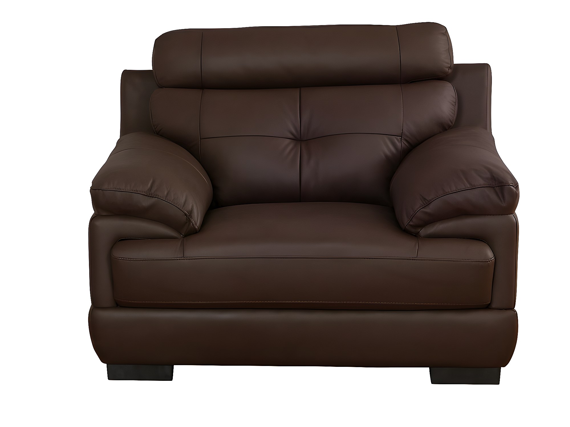 Sofa de piel de bufalo Sillon Marrón MANUELLA