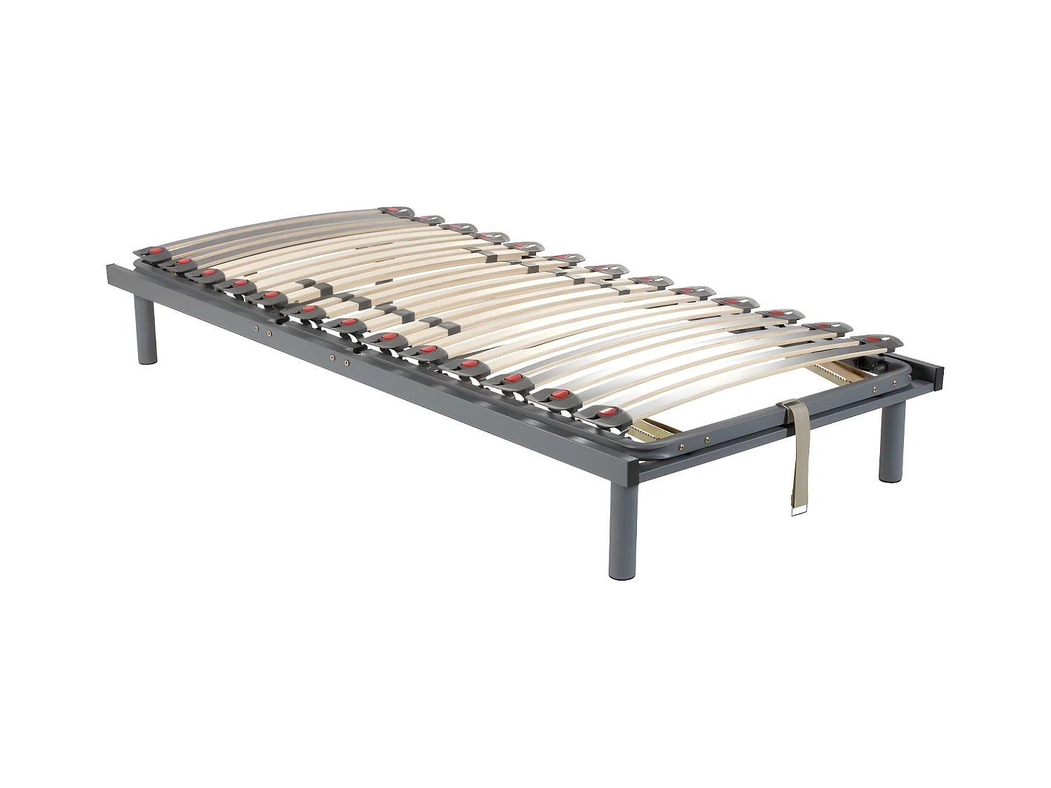 Handmatig verstelbare bedbodem op pinnen, 3 slaapvlakken, stevigheid instelbaar met schuifknoppen - 70x190 cm