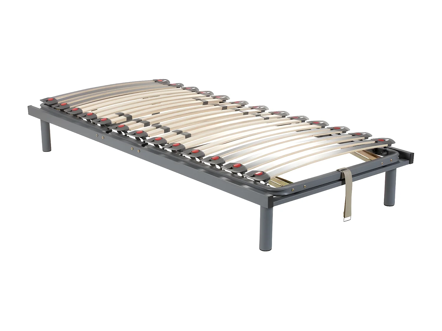 Handmatig verstelbare bedbodem op pinnen, 3 slaapvlakken, stevigheid instelbaar met schuifknoppen - 70x190 cm