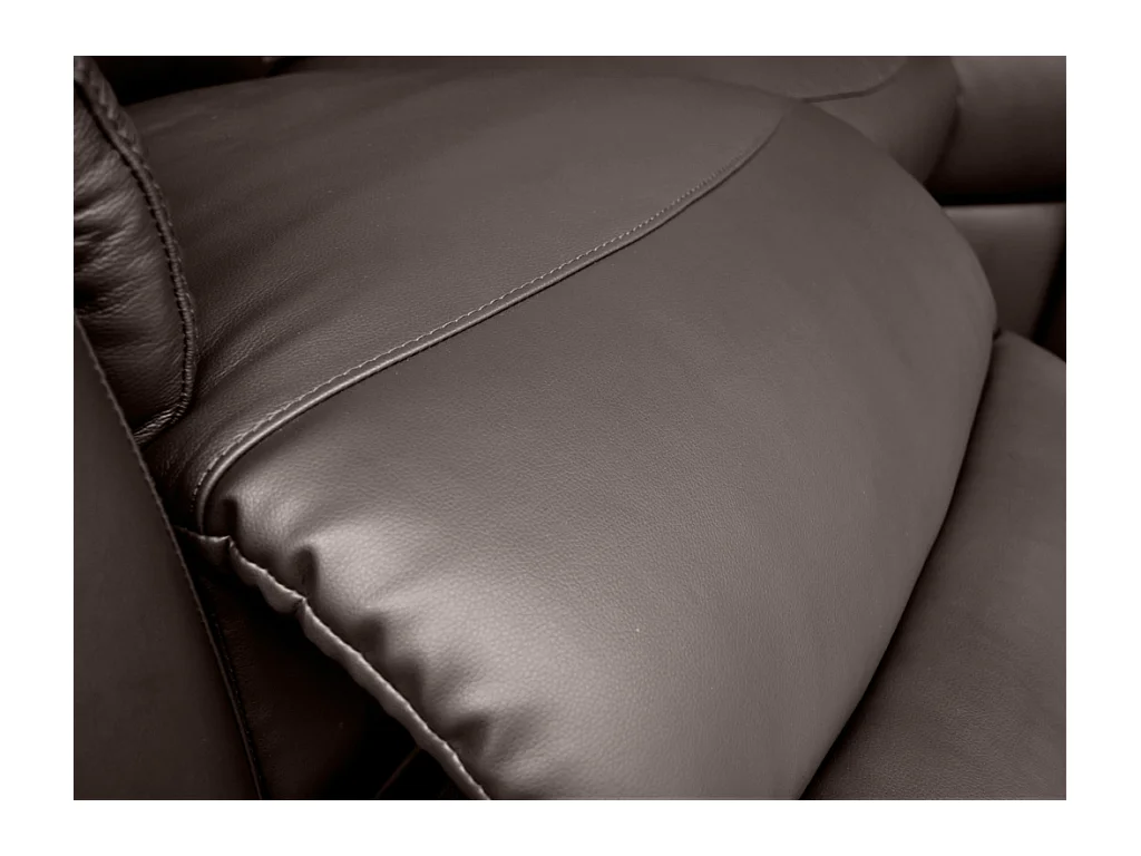 Relaxsofa Leder Ecksofa - Braun  - EVASION