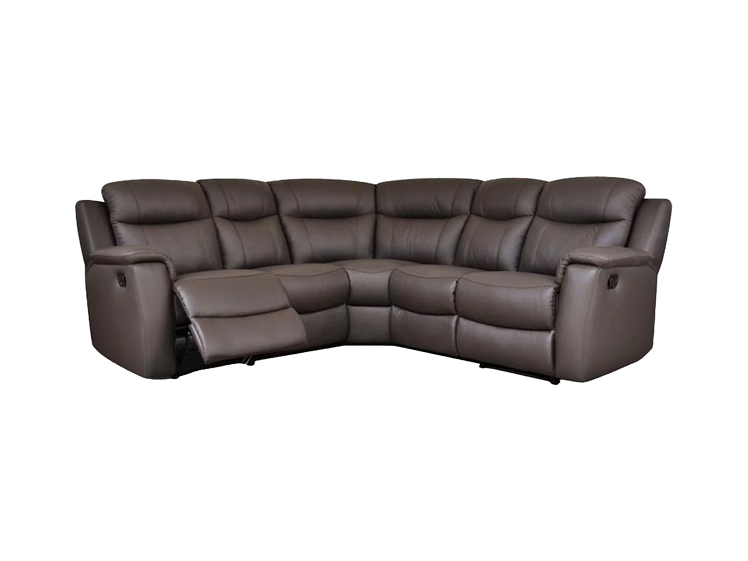 Relaxsofa Leder Ecksofa - Braun  - EVASION