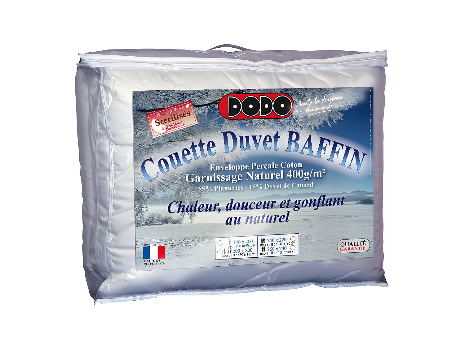 Couette DODO Naturelle Duvet - 240x260 cm - BAFFIN