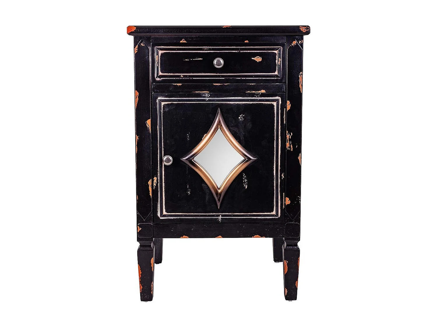 Mesita de madera negro 48x36x76