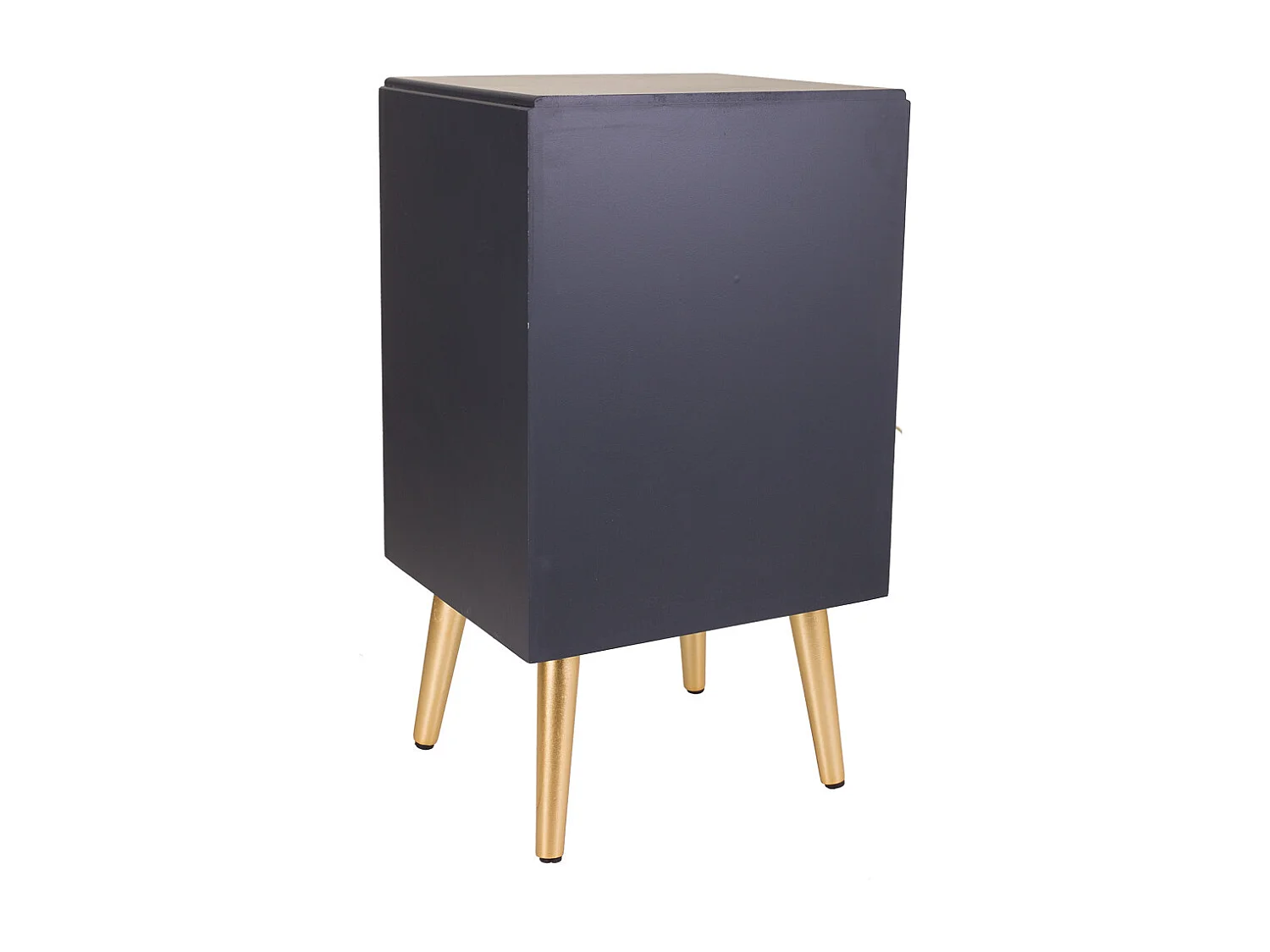 Comodino in legno grigio scuro 39,5x36x70,5