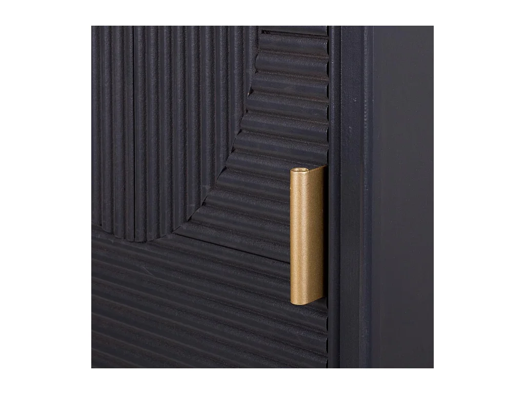 Comodino in legno grigio scuro 39,5x36x70,5