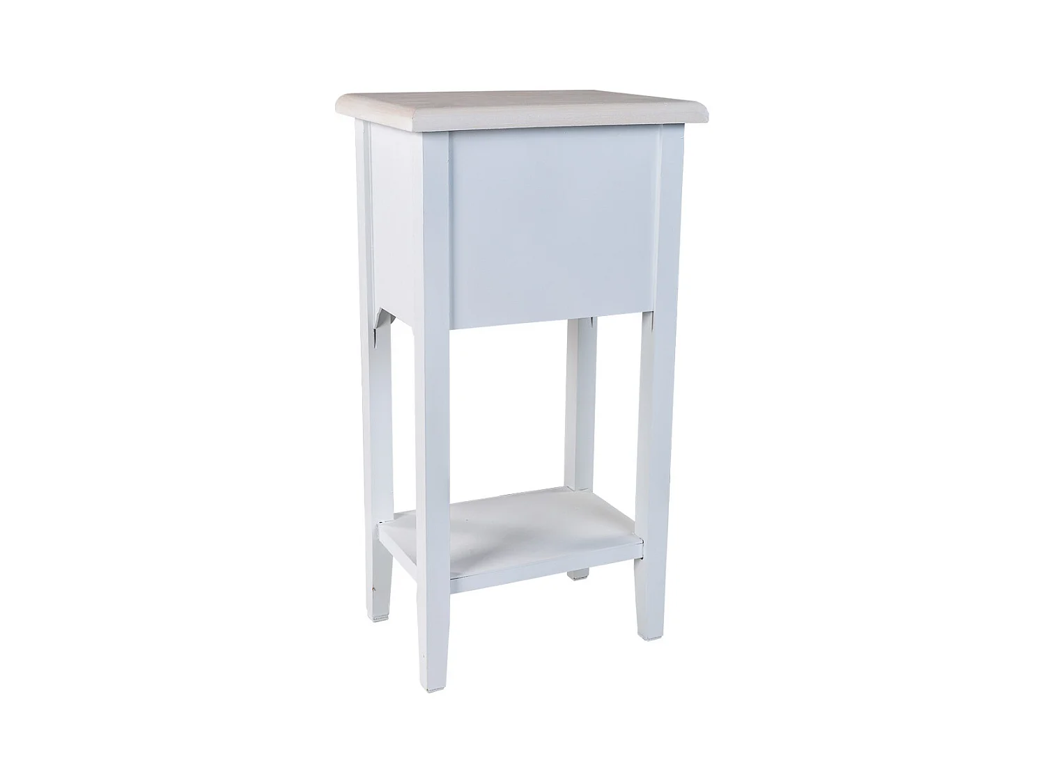 Mesa de centro branca em madeira 37x26,5x69,5