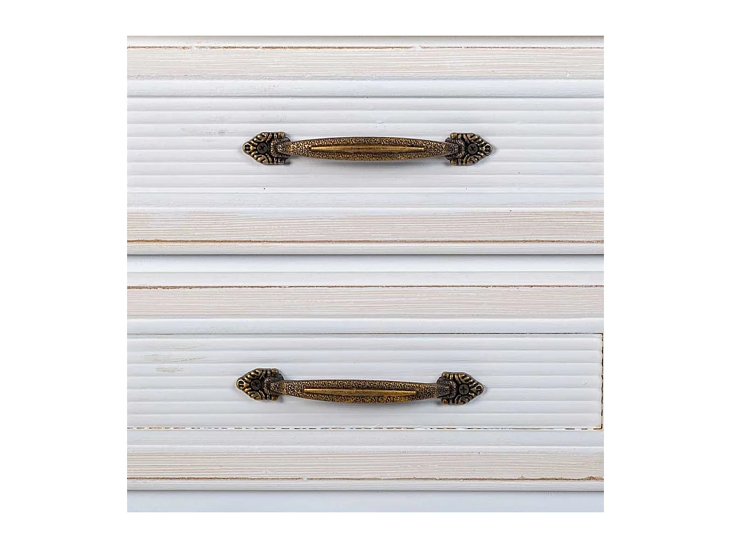 Mesa de centro branca em madeira 37x26,5x69,5